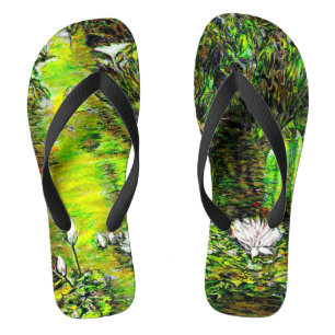 A Pond with Unpure Thoughts Flip Flops