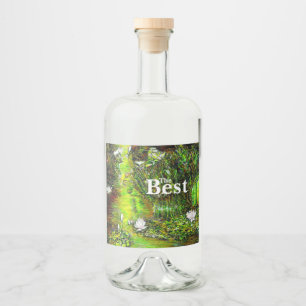 A Pond with Unpure Thoughts Liquor Bottle Label