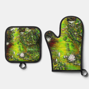 A Pond with Unpure Thoughts Oven Mitt & Pot Holder Set