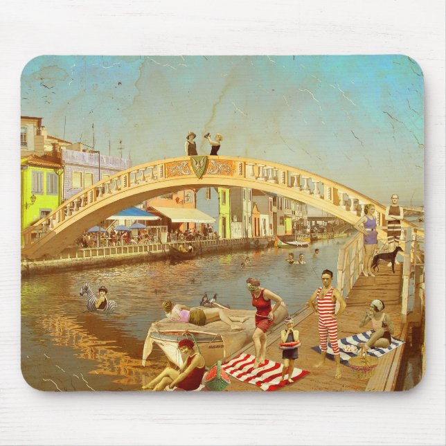 A Ponte dos Carcavelos. Aveiro (Portugal) Mouse Mat (Front)