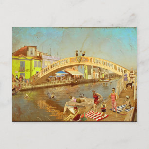 A Ponte dos Carcavelos de Aveiro (Portugal) Postcard