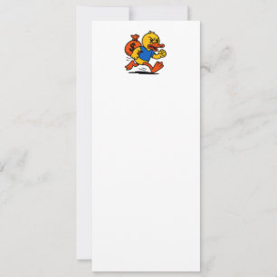 A POP ART STYLE THIEF DUCK INVITATION