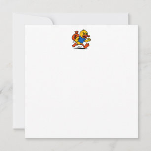 A POP ART STYLE THIEF DUCK Thank You Card