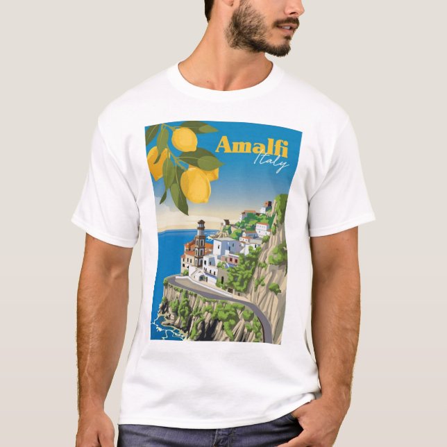 A Pop Art Travel Print of Victoria Falls - Zambia  T-Shirt (Front)