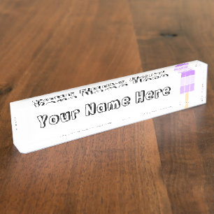 A Pop of Cool Nameplate