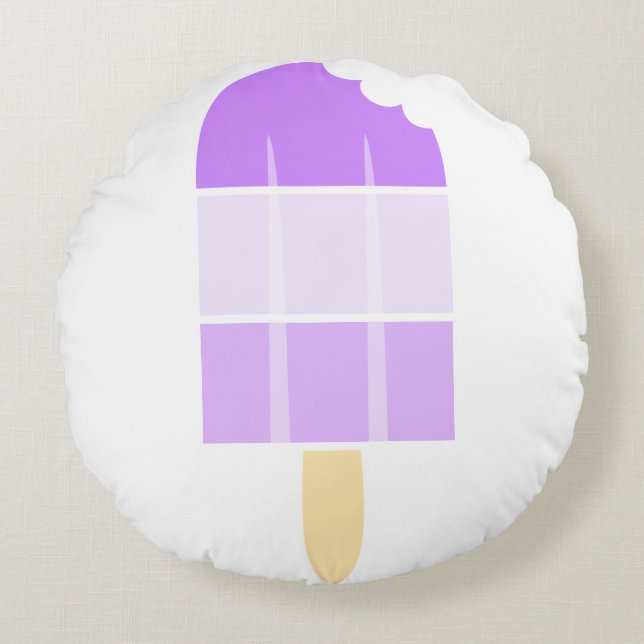 A Pop of Cool Round Cushion (Front)