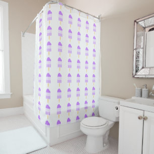 A Pop of Cool Shower Curtain