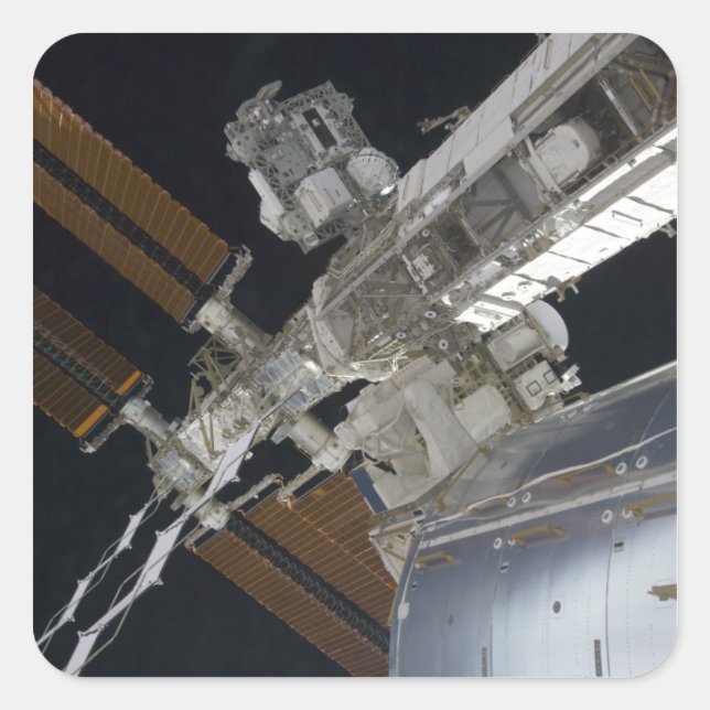 A portion of the International Space Station 3 Square Sticker (Front)