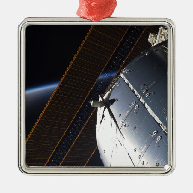 A portion of the International Space Station Metal Tree Decoration (Front)