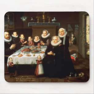 A Portrait of a Family saying Grace Before a Meal Mouse Mat