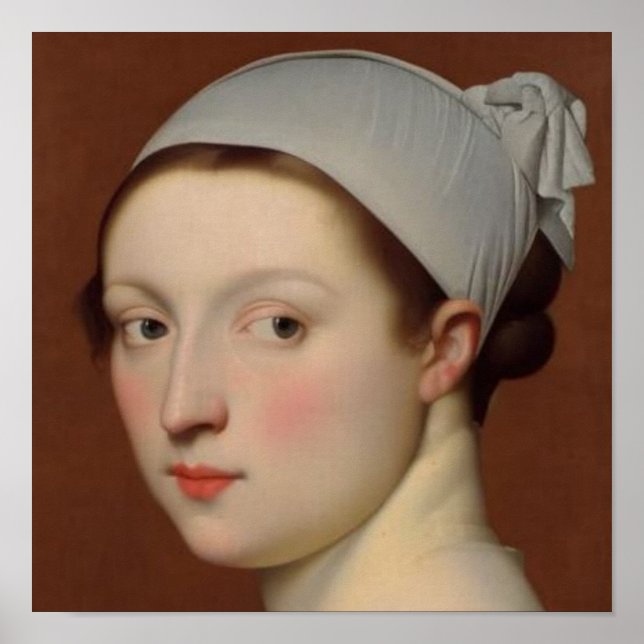 A Portrait of a Young Woman Classical Style Poster (Front)