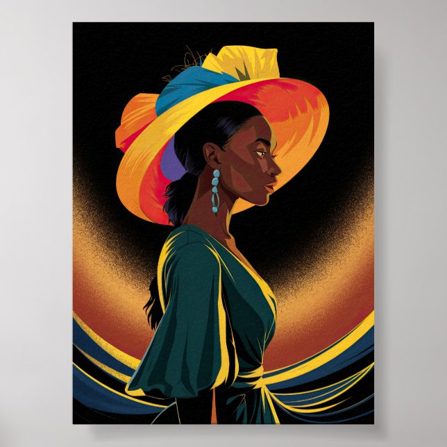 A Portrait of African Beauty Poster (Front)