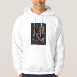 A portrait off an German shepherd dog Hoodie