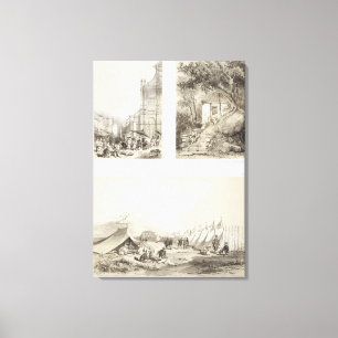 A Portuguese Church and a Chinese Street at Macao, Canvas Print