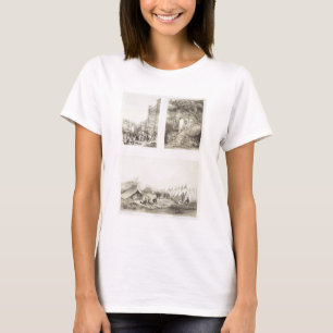 A Portuguese Church and a Chinese Street at Macao, T-Shirt