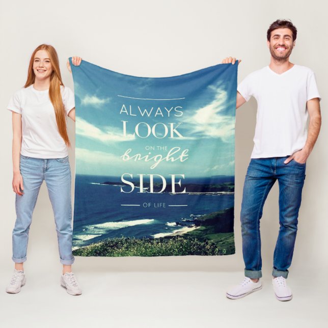 A Positive Outlook on Life / ©Seascape Fleece Blanket (In Situ)