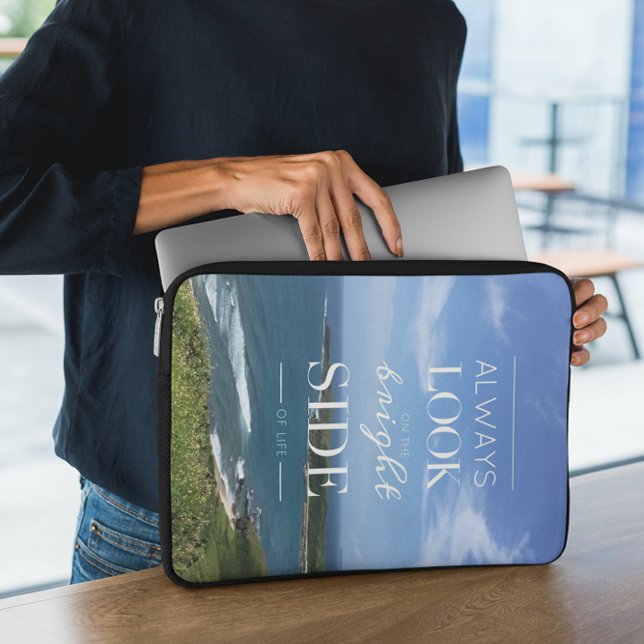 A Positive Outlook on Life / ©Seascape Laptop Sleeve (Creator Uploaded)