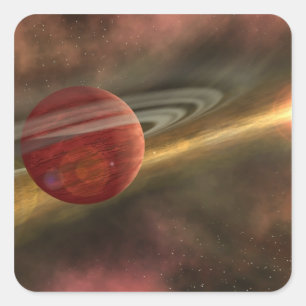A possible newfound planet square sticker
