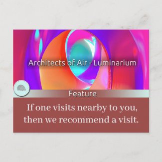 A postcard inspired by our recent Luminarium visit