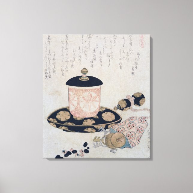 A Pot of Tea and Keys, 1822 Canvas Print (Front)