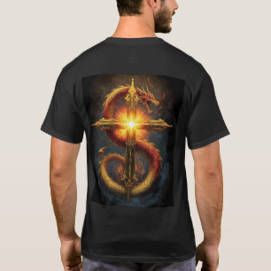 A powerful and detailed design of a dragon coiled T-Shirt