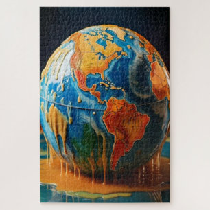 A Powerful Portrait of a Melting Earth Jigsaw Puzzle