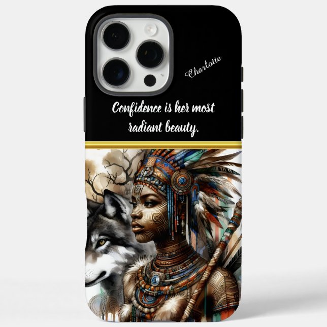 A powerful warrior spirit connected to nature Case-Mate iPhone case (Back)