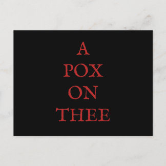 A Pox On Thee. Postcard