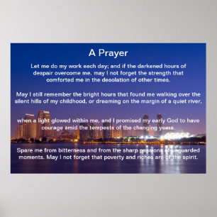 A Prayer Blue San Diego Posters