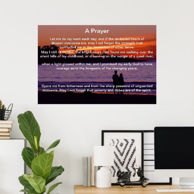 A Prayer couple silhouette Posters (Home Office)
