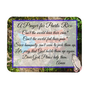A Prayer for Puerto Rico Magnet