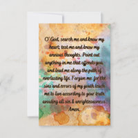 A Prayer For Righteousness 2 Flat Greeting Card