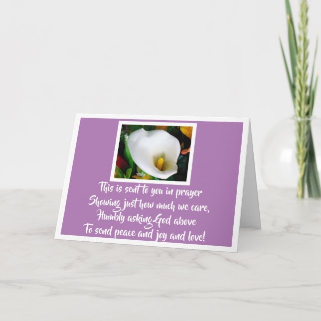 A prayer for someone special card (Front)