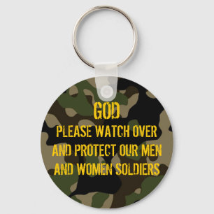 A PRAYER FOR THE SOLDIERS Keychain