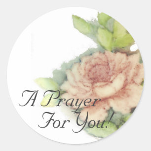 A Prayer For You! Sticker-Cust. Classic Round Sticker