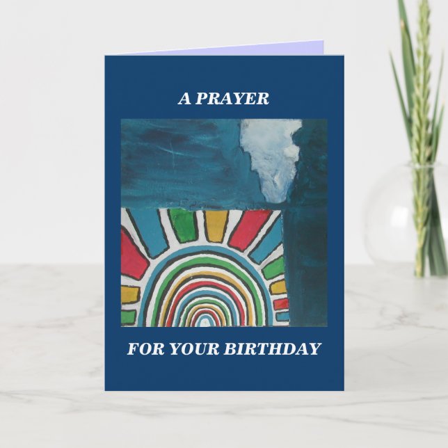 A PRAYER FOR YOUR BIRTHDAY CARD (Front)