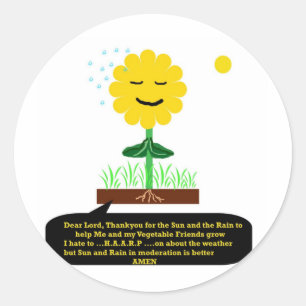 "A Prayer from a Flower"* Classic Round Sticker
