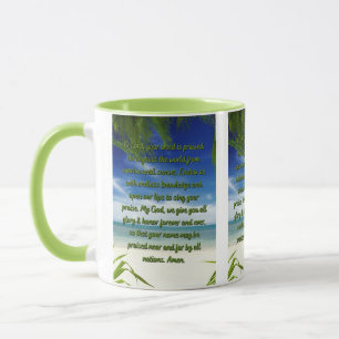 A Prayer Giving God Glory Two-Tone Mug