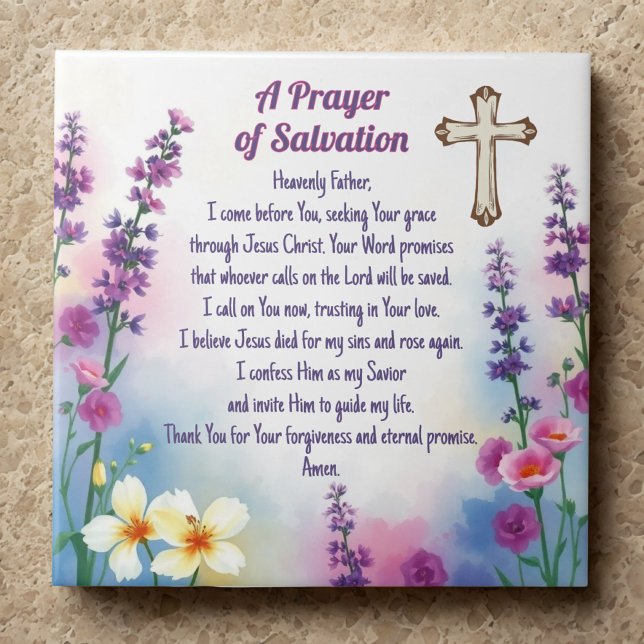 "A Prayer of Salvation" Faith and Grace Tile (Creator Uploaded)