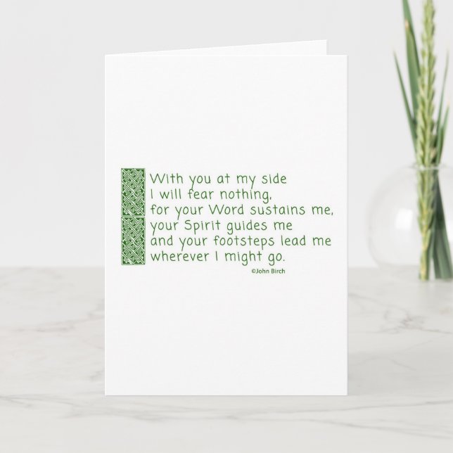 A prayer of thanksgiving holiday card (Front)