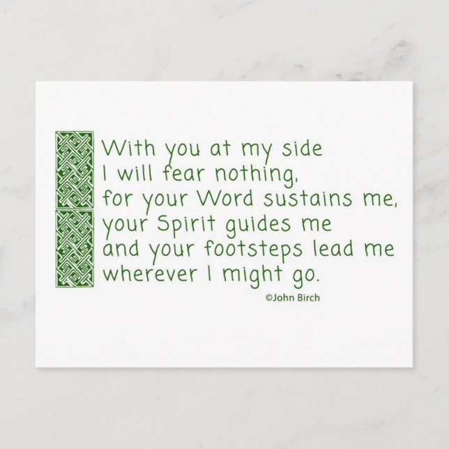 A prayer of thanksgiving holiday postcard (Front)