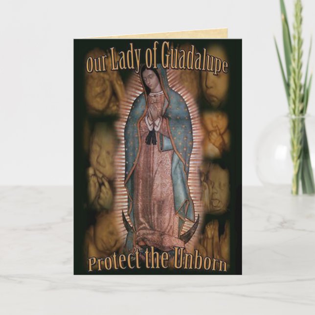 A Prayer To Our Lady Of Guadalupe Card (Front)