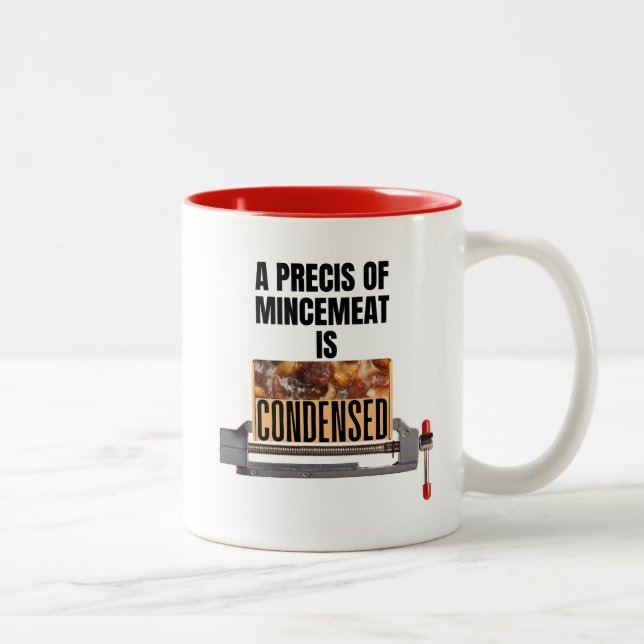 A Precis of Mincemeat is Condensed Two-Tone Coffee Mug (Right)