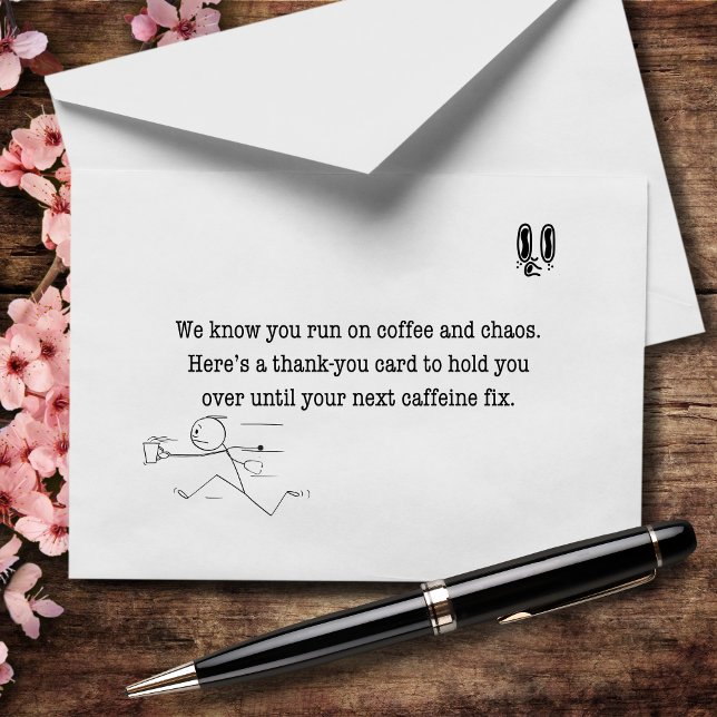 A Prescription for Coffee Thank You Card (Creator Uploaded)