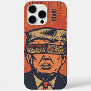 A president blindfolded by mental issues iPhone 16 pro max case