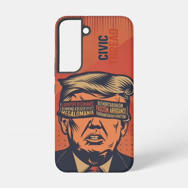 A president blindfolded by mental issues samsung galaxy s22 case (Back)