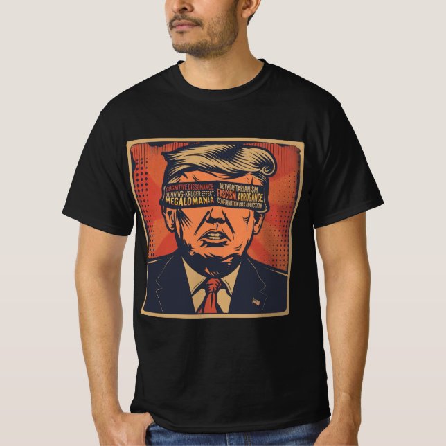 A president blindfolded by mental issues T-Shirt (Front)