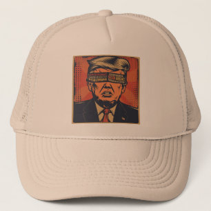 A president blindfolded by mental issues trucker hat