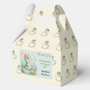 a pretty little Dinosaur Watercolor Hatching Soon Favour Box