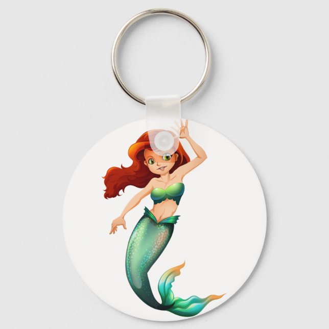 A pretty mermaid key ring (Front)